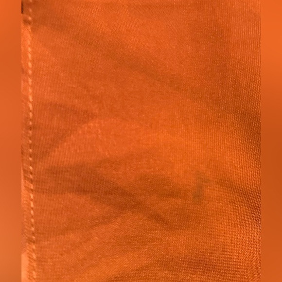 Elegant Orange Marrón Wedding Dress - Picture 11 of 16